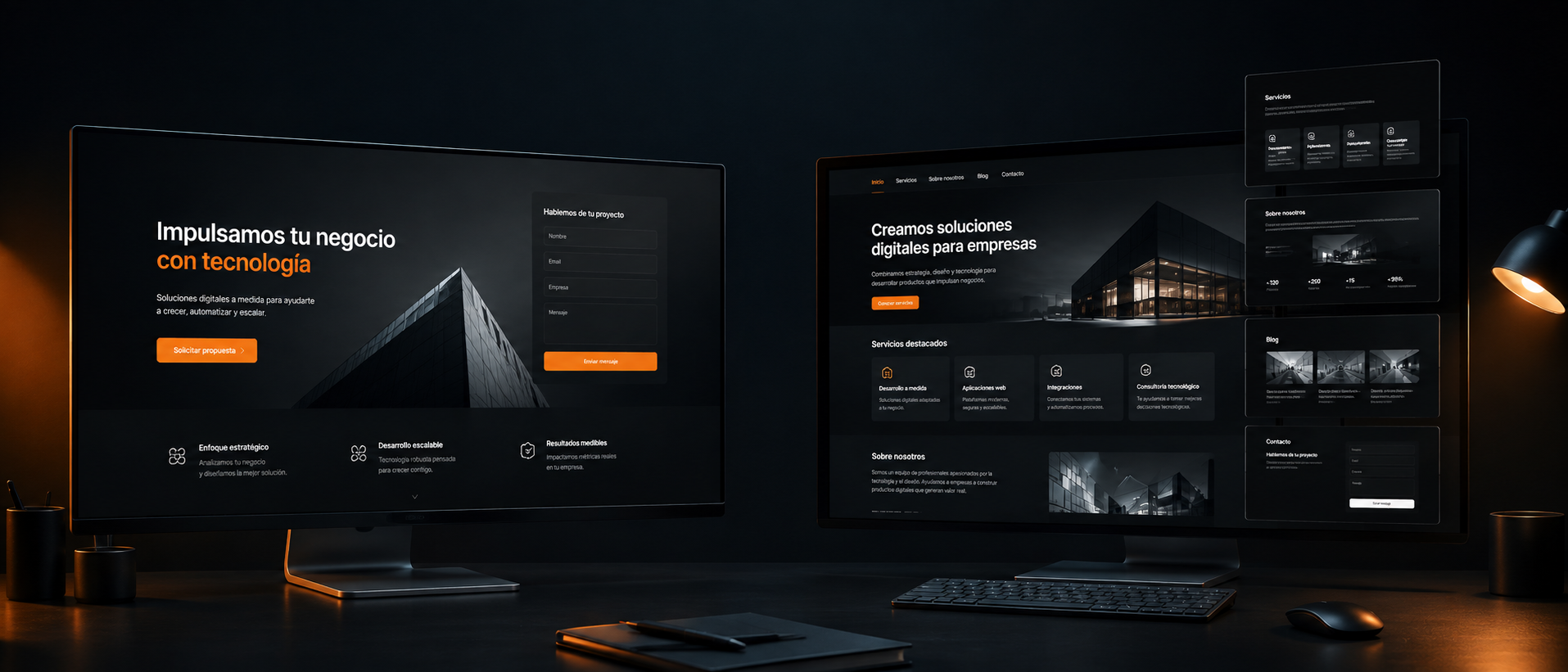 Landing page vs. sitio institucional: cuál necesitás — portada